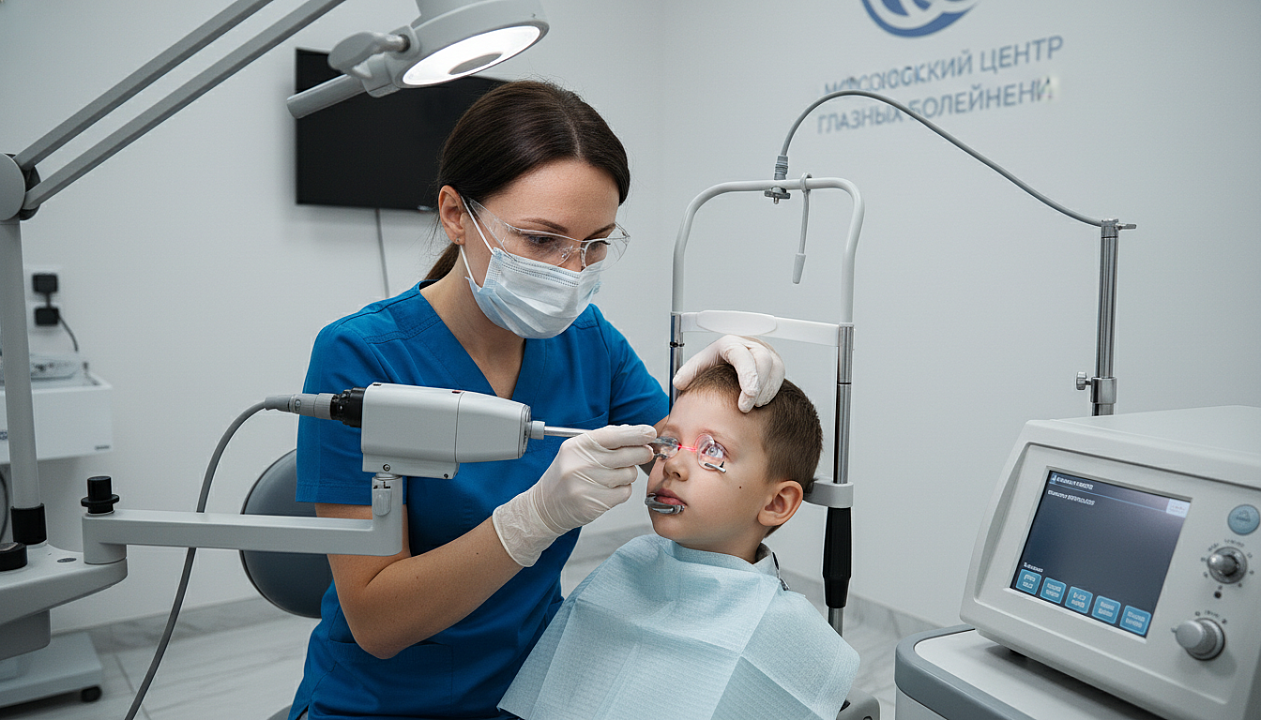 Новый метод лечения болезни Коатса у детей в Москве