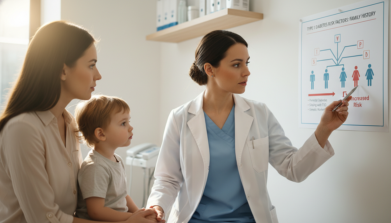 Диабет 1 типа у детей: влияние семейного анамнеза