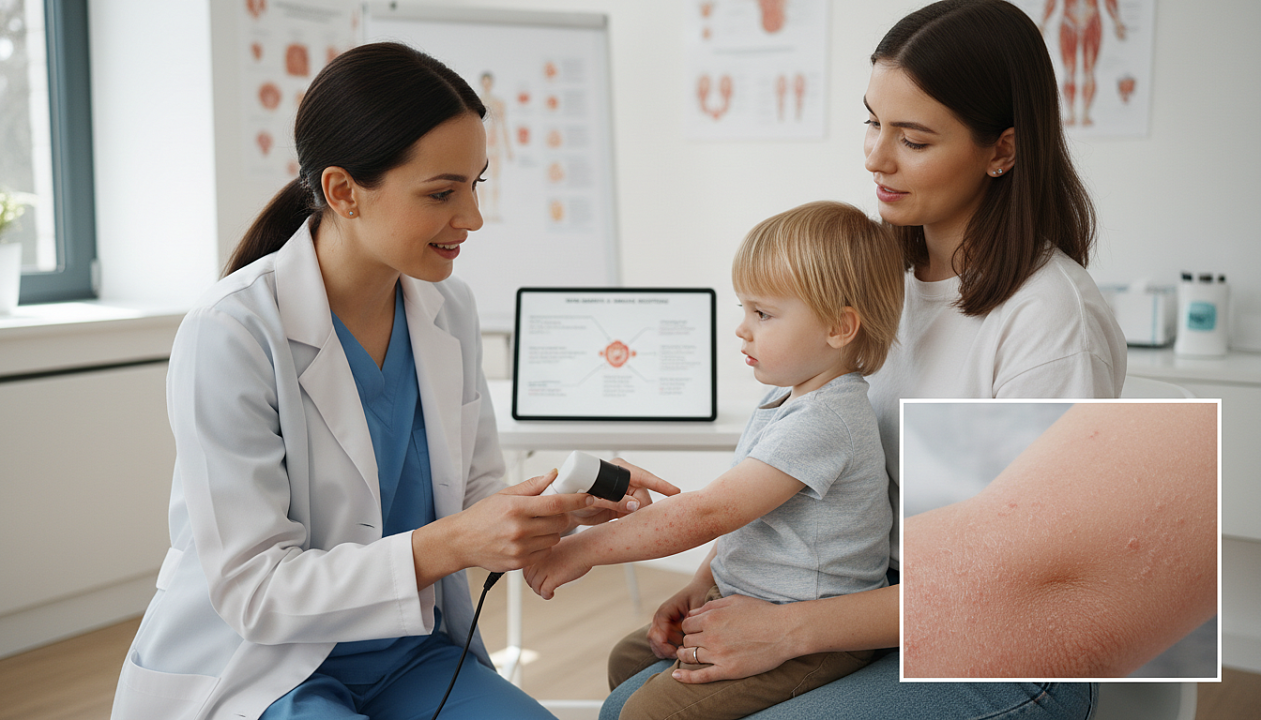 Связь экземы и пищевой аллергии у детей